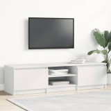 Cumpara ieftin Dulap TV, alb, 140x40x35,5 cm, lemn prelucrat