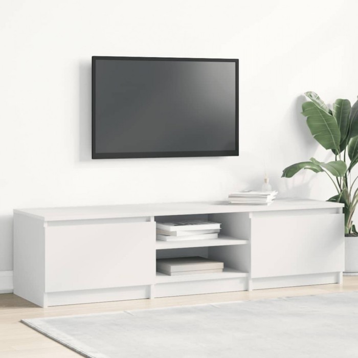 vidaXL Comodă TV, alb, 140 x 40 x 35,5 cm, PAL