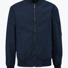 Jacheta barbati tip aviator cu buzunare oblice bleumarin 2XL, Bleumarin, 2XL INTL, 2XL+ (Z200: SIZE(3XSL → 5XL))