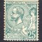 Monaco 1891 Albert I 25C Mi.16 green MLH AM.443