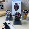 Smartwatch Lemfo M109 &ndash; Ecran HD, 2 curele incluse, apeluri Bluetooth, monitorizare sănătate, Otel inoxidabil, Other