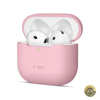 Husa Tech-Protect Silicone pentru Apple AirPods 4 Roz foto