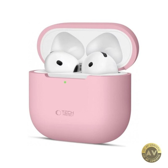 Husa Tech-Protect Silicone pentru Apple AirPods 4 Roz
