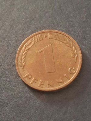1 pfenning 1971F foto