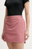 Jack Wolfskin fustă sport Waimea Skort culoarea roz, mini, drept, A63890