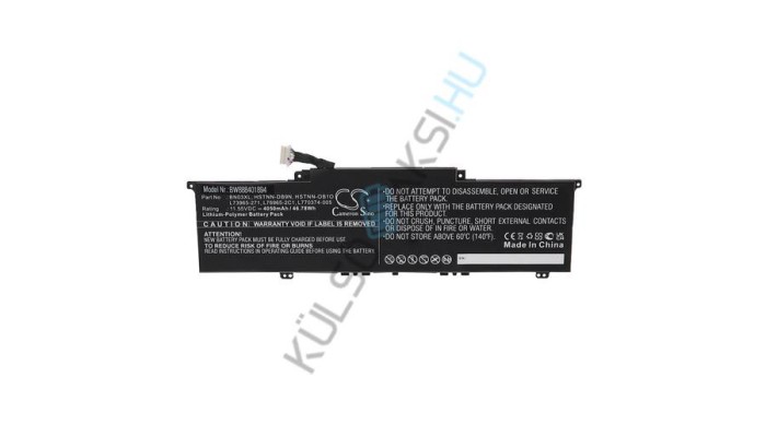 Baterie de schimb VHBW pentru notebook HP BN03XL, HSTNN-OB1O, HSTNN-DB9N - 4050 mAh 11,55 V Li-polimer, negru