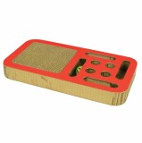 Zgarietor din carton pentru pisici Scratch&amp;Play, 45.08x24.38x5.08 cm, Rosu