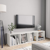 VidaXL Bibliotecă/Comodă TV, alb, 143 x 30 x 36 cm