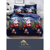 Cumpara ieftin Lenjerie de pat 1 Persoana Model de Craciun - JJJ9013