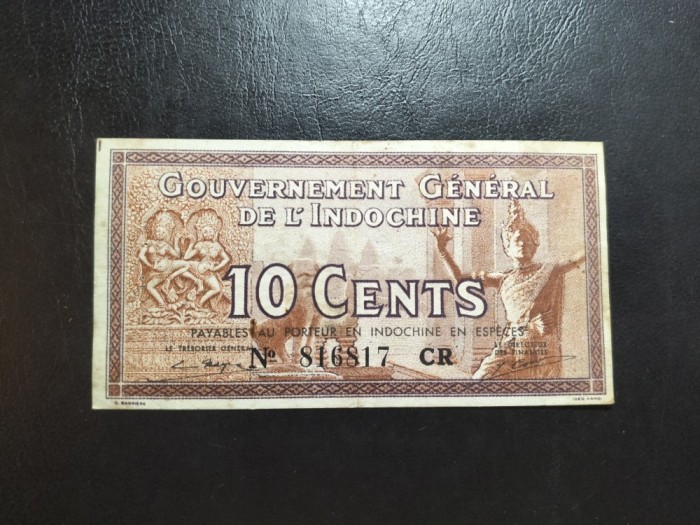 INDOCHINA 10 CENTI 1939 SUPERBĂ