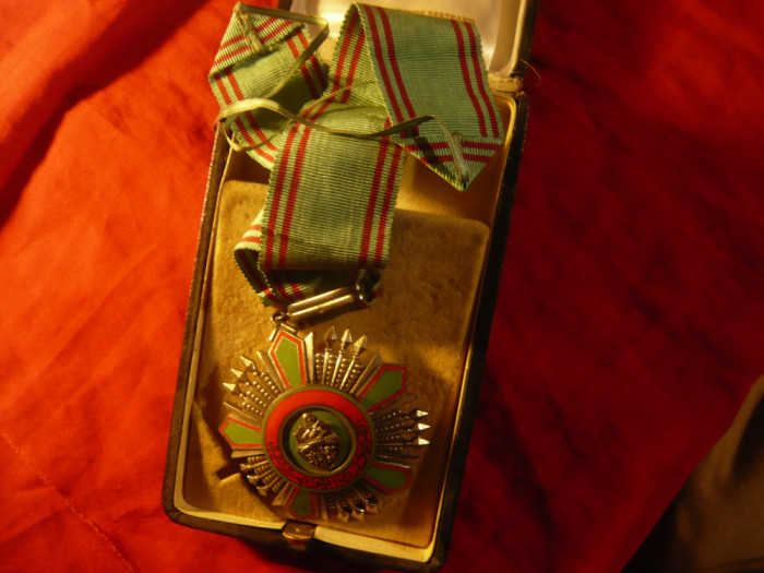 Ordinul Republicii Tunisia - Comandor 1959 ,autor Arthus Bertrand , argint