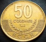 Moneda 50 COLONES - COSTA RICA, anul 2002 * cod 5374