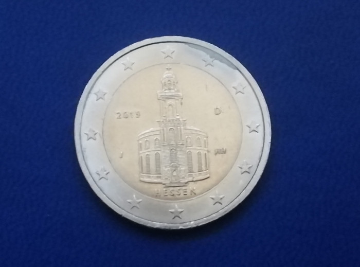 C50 - Moneda foarte veche - 2 euro - Germania - Hessen - 2015 D - omagiala