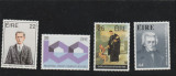 Irlanda 1983-Aniversari,comemorari , serie 4 valori dantelate,MNH,Mi.516-519, Oameni, Nestampilat