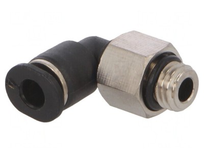 Racord Push-In Unghi Alama Nichelata Plastic 0.95-10 bar foto
