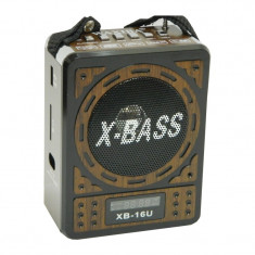 Radio MP3 Waxiba XB-16U, ceas LCD foto