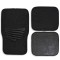 Set Covorașe Auto, 4 Bucăți, Dimensiuni mari 67x40cm, Dimensiuni mici 38.5x38.5cm, Negru