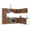 VidaXL Set dulap de bucătărie din 14 piese &bdquo;Porto&rdquo; stejar afumat Lemn 3314996