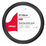 Husa volan auto AMiO marimea M 37-39 cm SWC-34-M, montaj rapid, interior antiderapant, protectie impotriva uzurii, materiale fara miros