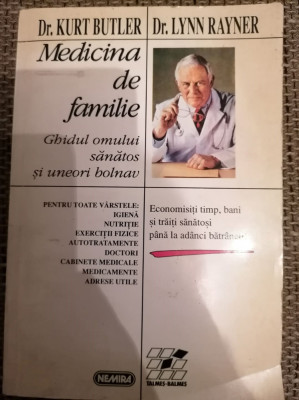 MEDICINA DE FAMILIE de Dr. KURT BUTLER , Dr. LYNN RAYNER , 1996 foto