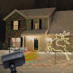 Proiector laser tip Star Shower, stelute miscatoare, exterior, IP44, telecomanda, RESIGILAT