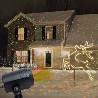 Proiector laser tip Star Shower, stelute miscatoare, exterior, IP44, telecomanda, RESIGILAT foto