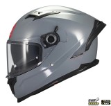 Casca integrala pentru scuter - motocicleta MT Braker SV A12 gri lucios (ochelari soare integrati) &ndash; tip viziera: MT-V-28B &ndash; DKS435 &ndash; punctaj maxim SH