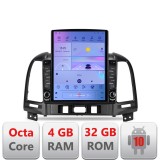 Navigatie Hyundai Santa Fe 2007-2012 G-008 ecran tip TESLA 9.7" cu Android Radio Bluetooth Internet GPS WIFI 4+32GB DS