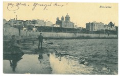 5353 - CONSTANTA, faleza, Romania - old postcard - used - 1917