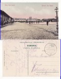 Galati- Piata Negri ( Noua )- rara, cenzura militara, Circulata, Printata