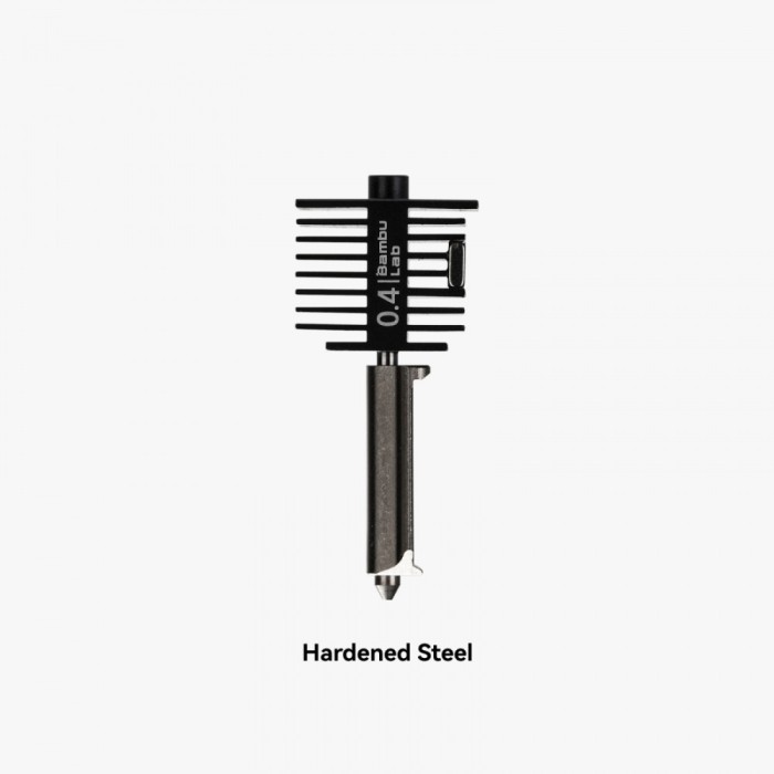 Hotend cu duza din otel calit, 0.4mm, pentru imprimanta Bambu Lab A1 si A1 Mini
