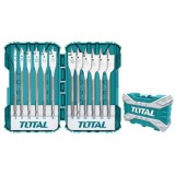 TOTAL - SET 12 BUC BURGHIE PLATE PENTRU LEMN PowerTool TopQuality