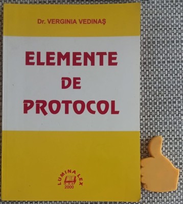 Elemente de protocol Verginia Vedinas foto