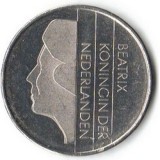 Netherlands 1 gulden, din perioada 1982, Nichel, perioada Queen Beatrix (1980 - 2001)
