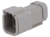 Conector cablu-cablu DTM mufă tată PIN 6 gri IP68