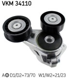 SKF VKM 34110 rola intinzator,curea transmisie
