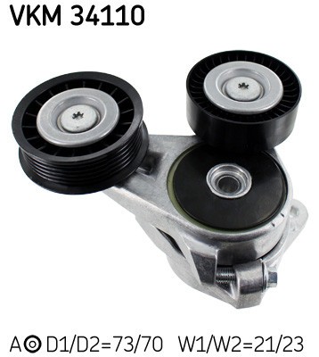 SKF VKM 34110 rola intinzator,curea transmisie foto