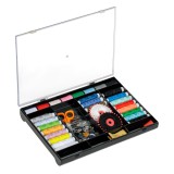 Set de Croitorie Complet, 80+ Accesorii, Cutie cu Capac Transparent, CMCLASS