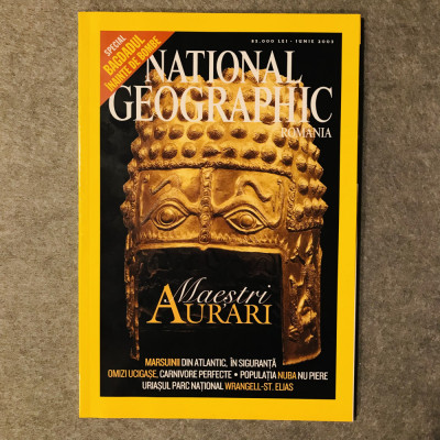Revista National Geographic 2003 Iunie Rom&amp;acirc;nia foto