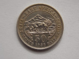 50 CENTS 1958 EAST AFRICA