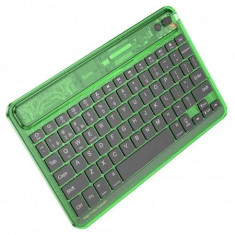 Tastatura Wireless Bluetooth, 500mAh Hoco Transparent Discovery Edition (S55) Verde