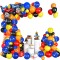 Set arcada baloane decorative Blaze Monster din 96 piese, aranjament petreceri, calitate latex Extra, Multicolor
