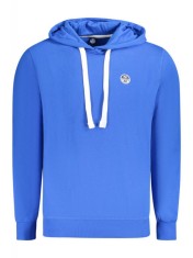 Hanorac barbati, cu mini logo brodat, Regular fit, albastru deschis, 3XL