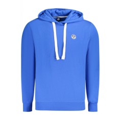 Hanorac barbati, cu mini logo brodat, Regular fit, albastru deschis, 3XL