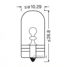 Set 2 becuri 12v wy5w original blister osram UNIVERSAL Universal #6