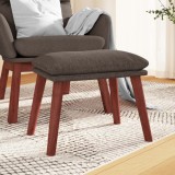 vidaXL Taburet, gri taupe, 45x29,5x35 cm, material textil