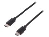 Cablu USB C 1m Negru, Digitus
