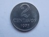 2 CENTAVOS 1975 BRAZILIA, America Centrala si de Sud