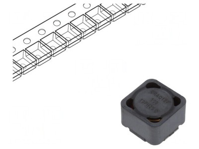 Inductor SMD 9,63uH 6,02A 18m&amp;Omega; &amp;plusmn;25% foto
