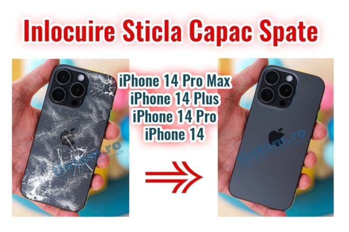 Inlocuire Capac Spart iPhone 14 14Pro 14 Pro Max 14 Plus Spart